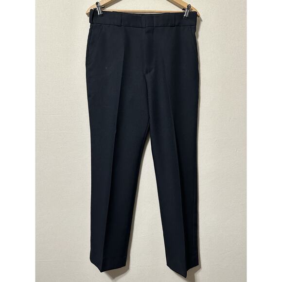 Men's Flying Cross Black Straight Leg Pants Slacks 34 Regular EUC Stretch - Picture 1 of 13